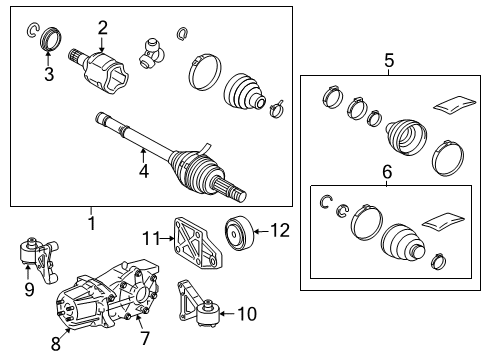 2020 Toyota RAV4 Axle & Differential - Rear Diagram 4 - Thumbnail