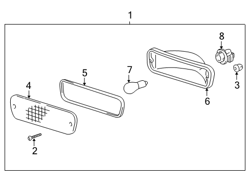 1997 Toyota Tacoma Signal Lamps Diagram 2 - Thumbnail