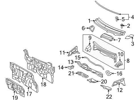 2012 Toyota Yaris Cowl Diagram