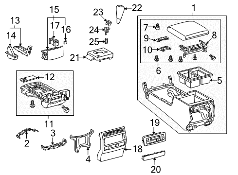 2009 Toyota Land Cruiser A/C & Heater Control Units Diagram