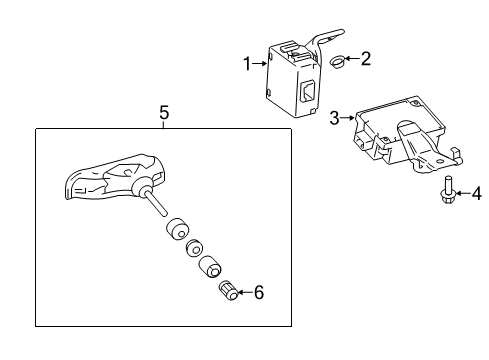 2020 Toyota Sienna Tire Pressure Monitoring Diagram