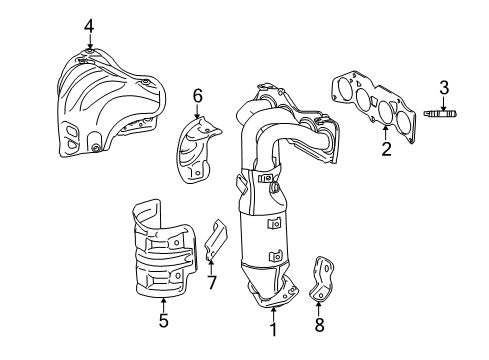 2015 Toyota RAV4 Exhaust Manifold Diagram