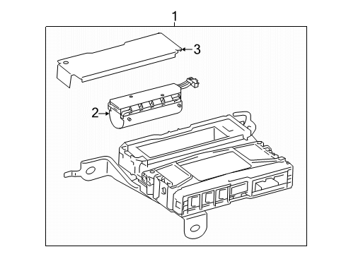 2022 Toyota Camry Communication System Components Diagram