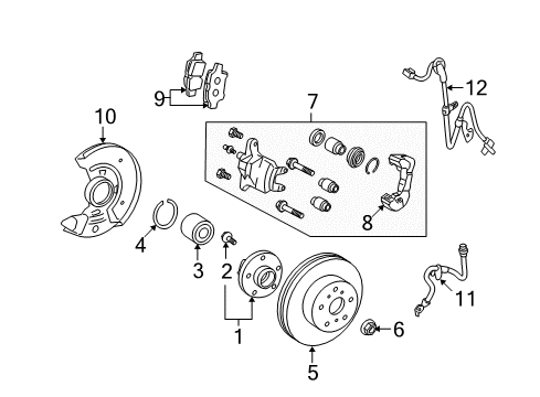 2010 Scion xD Modulator Valve Diagram for 44050-52C90