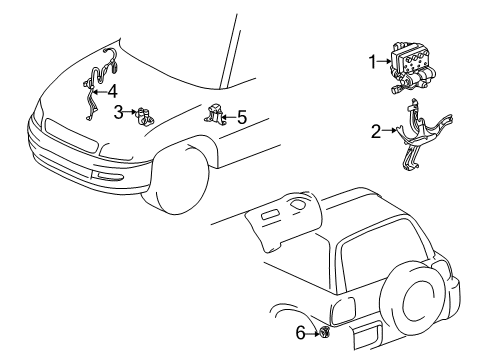 2004 Toyota RAV4 Hydraulic System Diagram
