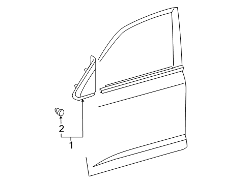 2017 Toyota Land Cruiser Exterior Trim - Pillars, Rocker & Floor Diagram 1 - Thumbnail