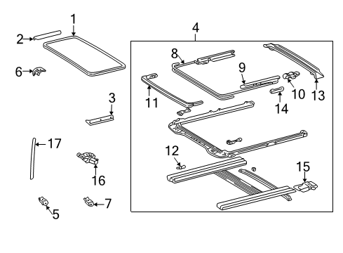 1997 Toyota Camry Sunroof Diagram