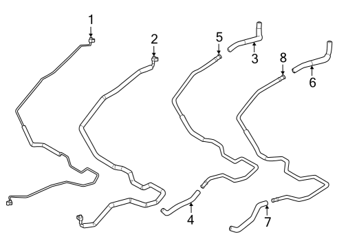 2024 Toyota Sequoia Hoses & Pipes Diagram