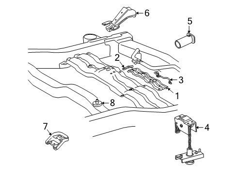 2009 Toyota Land Cruiser Spare Tire Carrier Diagram