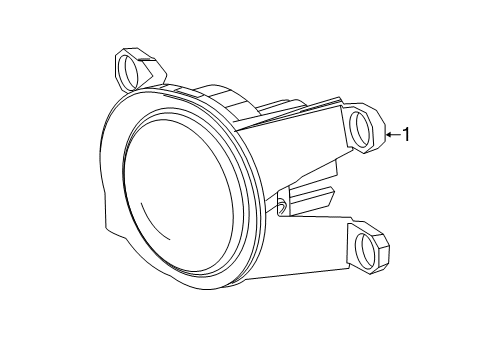 2022 Toyota C-HR Fog Lamps Diagram