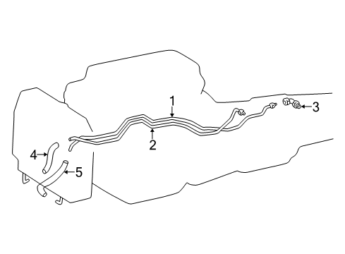 Hose(For Oil Cooler Inlet) Diagram for 90445-17095