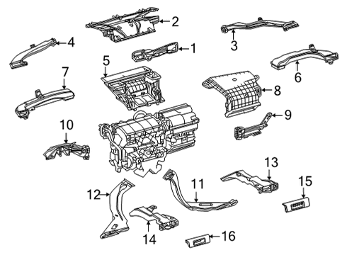 2022 Toyota Sienna Ducts Diagram