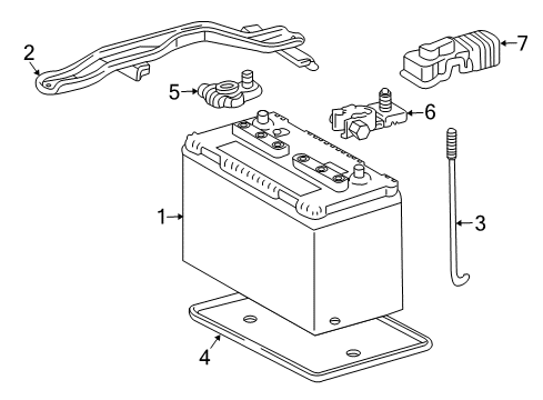 2013 Toyota FJ Cruiser Battery Diagram