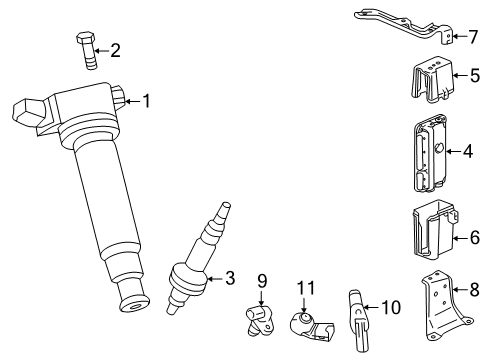 2014 Toyota Highlander Coil Assembly, Ignition Diagram for 90919-A2005