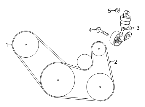 2016 Scion iA Belts & Pulleys Diagram