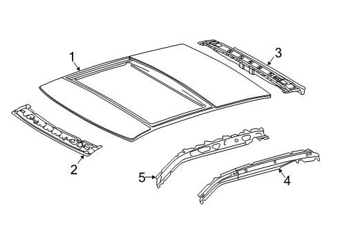 2013 Scion tC Roof & Components Diagram
