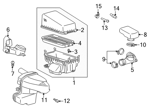 2000 Toyota RAV4 Air Intake Diagram