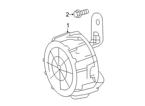 2021 Toyota Prius AWD-e Electrical Components Diagram