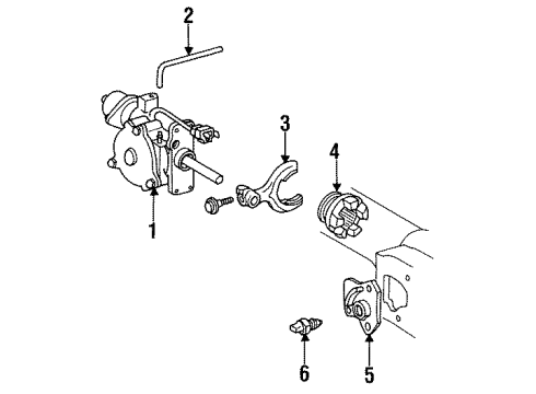 1993 Toyota Land Cruiser Axle & Differential - Rear Diagram