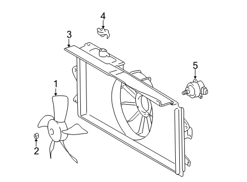 2006 Toyota Corolla Reservoir Cap Diagram for 16405-0D060