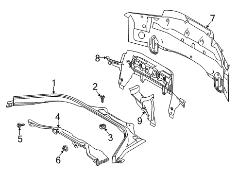 2024 Toyota GR Supra Rear Body Diagram