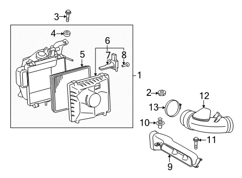 Bolt, With Washer Diagram for 90080-11131