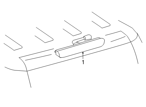 2013 Toyota FJ Cruiser High Mount Lamps Diagram