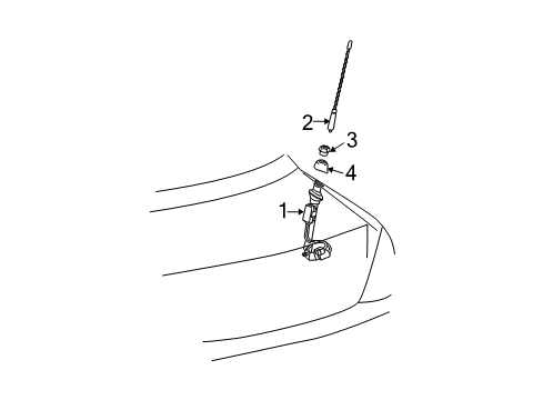 2004 Toyota Solara Antenna & Radio Diagram