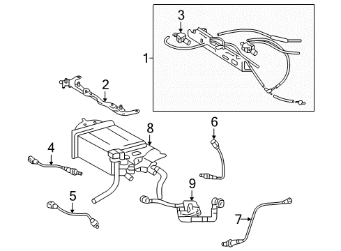 Bracket, Emission Control Valve Diagram for 25715-20011