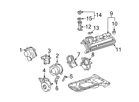 Cover Sub-Assembly, Cylinder Head, Driver Side Diagram for 11202-50080