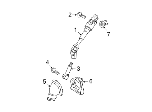2009 Scion tC Shaft & Internal Components Diagram