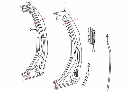 2024 Toyota Tundra Side Panel & Components Diagram 1 - Thumbnail