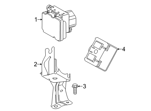2017 Toyota Avalon ABS Components Diagram
