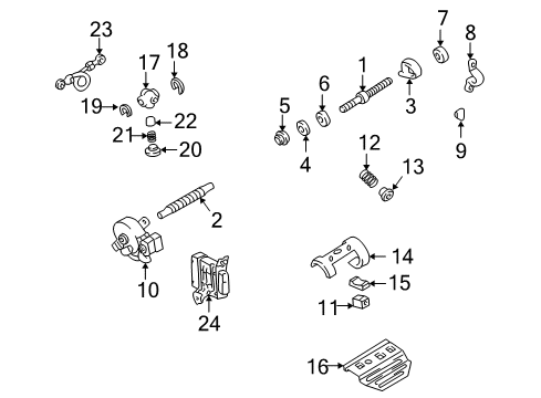 Ring, E (For Upper Control Shaft Piece Bush) Diagram for 90523-06019