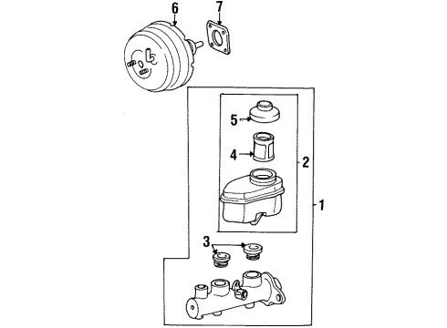 1999 Toyota Avalon Dash Panel Components Diagram