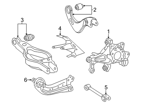 Cover, Lower Control Arm, Driver Side Diagram for 48738-42030