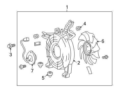 2017 Toyota Sequoia A/C Condenser Fan Diagram