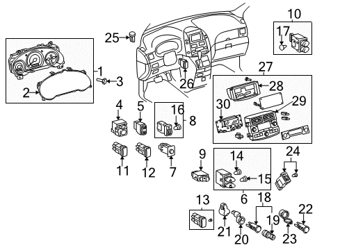 2004 Toyota Sienna Tire Pressure Sensor, Driver Side Diagram for 84746-AE010