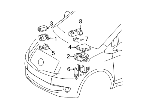 2009 Toyota Yaris Fuse & Relay Diagram