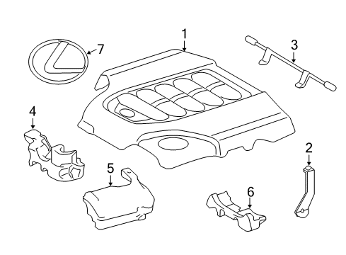 Cover, Engine Diagram for 12611-38010