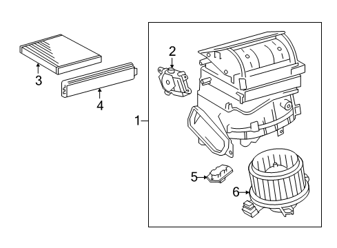 2013 Scion tC Blower Motor & Fan Diagram
