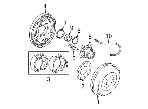 2014 Toyota Tacoma Rear Brakes Diagram