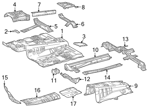 2024 Toyota Sequoia Floor Diagram