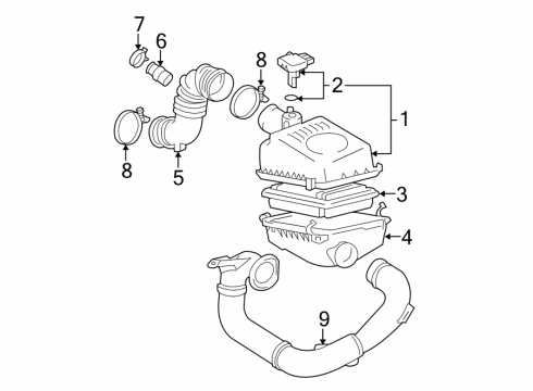 2007 Toyota Corolla Air Intake Diagram