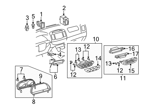 2002 Toyota Camry Flasher Relay Diagram for 81980-02030
