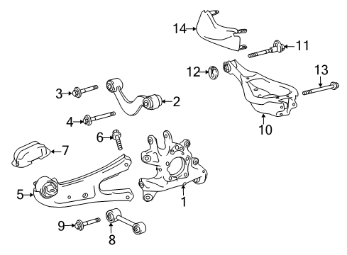 Bolt, Flange Diagram for 90105-A0238