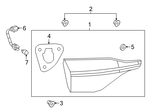 2022 Toyota Corolla Backup Lamps Diagram