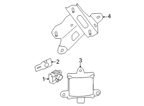 2022 Toyota GR86 Electrical Components - Rear Bumper Diagram