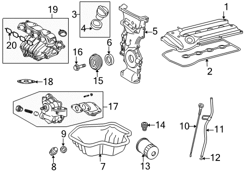 2008 Toyota RAV4 Filters Diagram