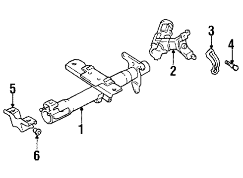 1996 Toyota Paseo Housing & Components Diagram